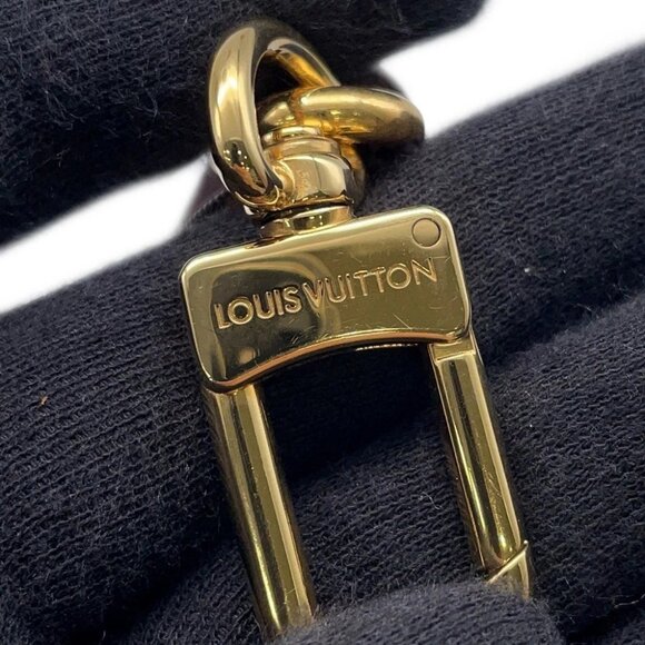 LOUIS VUITTON Bag Charm Chain Fleur Metal/Silk100% Brown - Picture 8 of 9